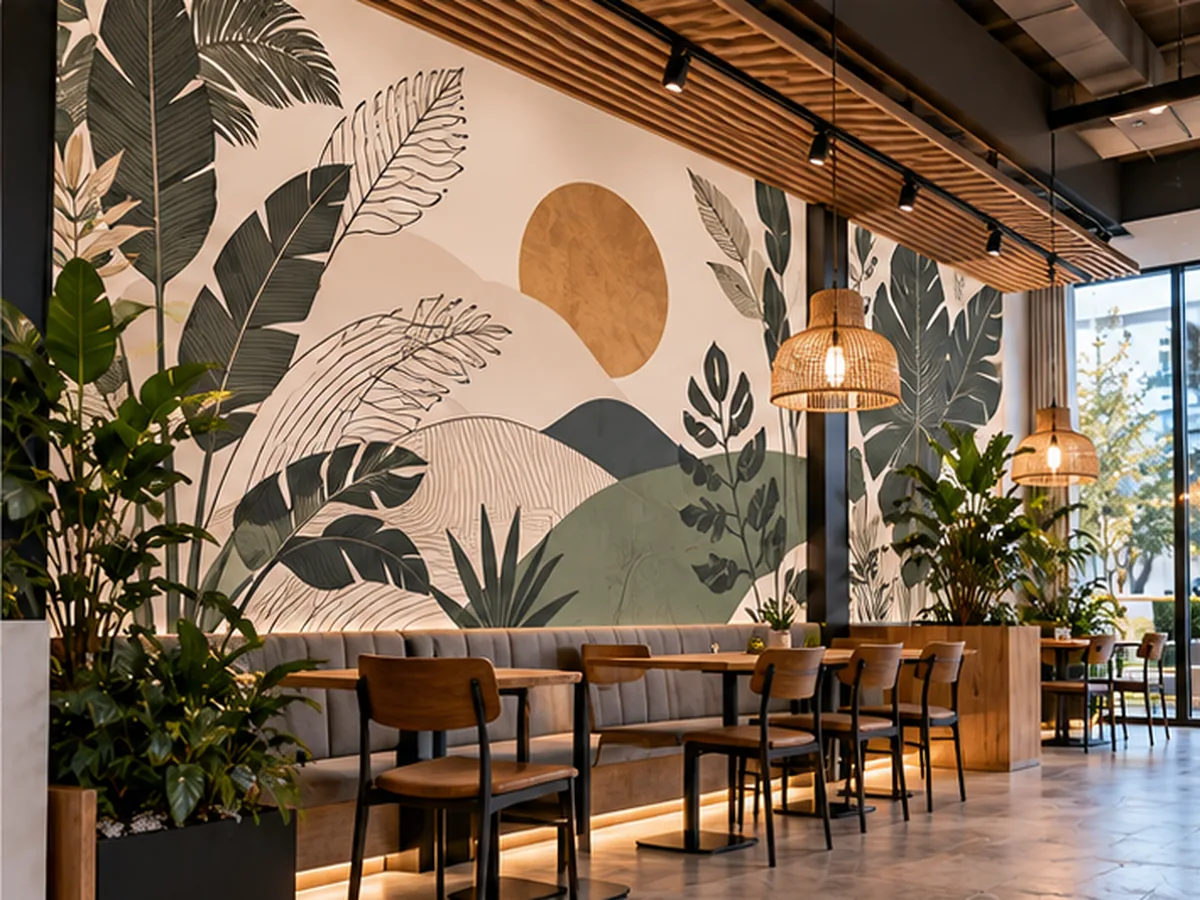 Proyecto de vinilos decorativos personalizados en un interior comercial