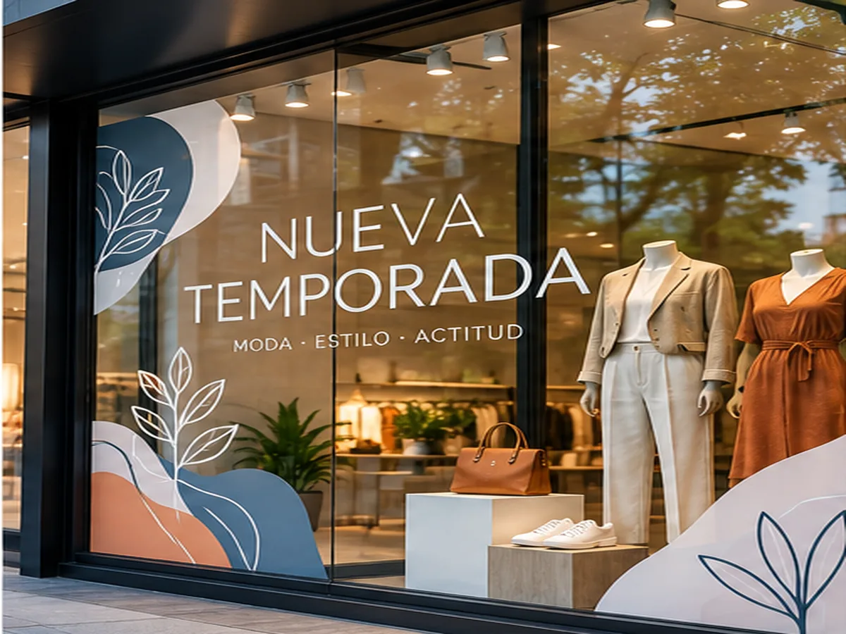Rotulación de escaparates comerciales en Madrid