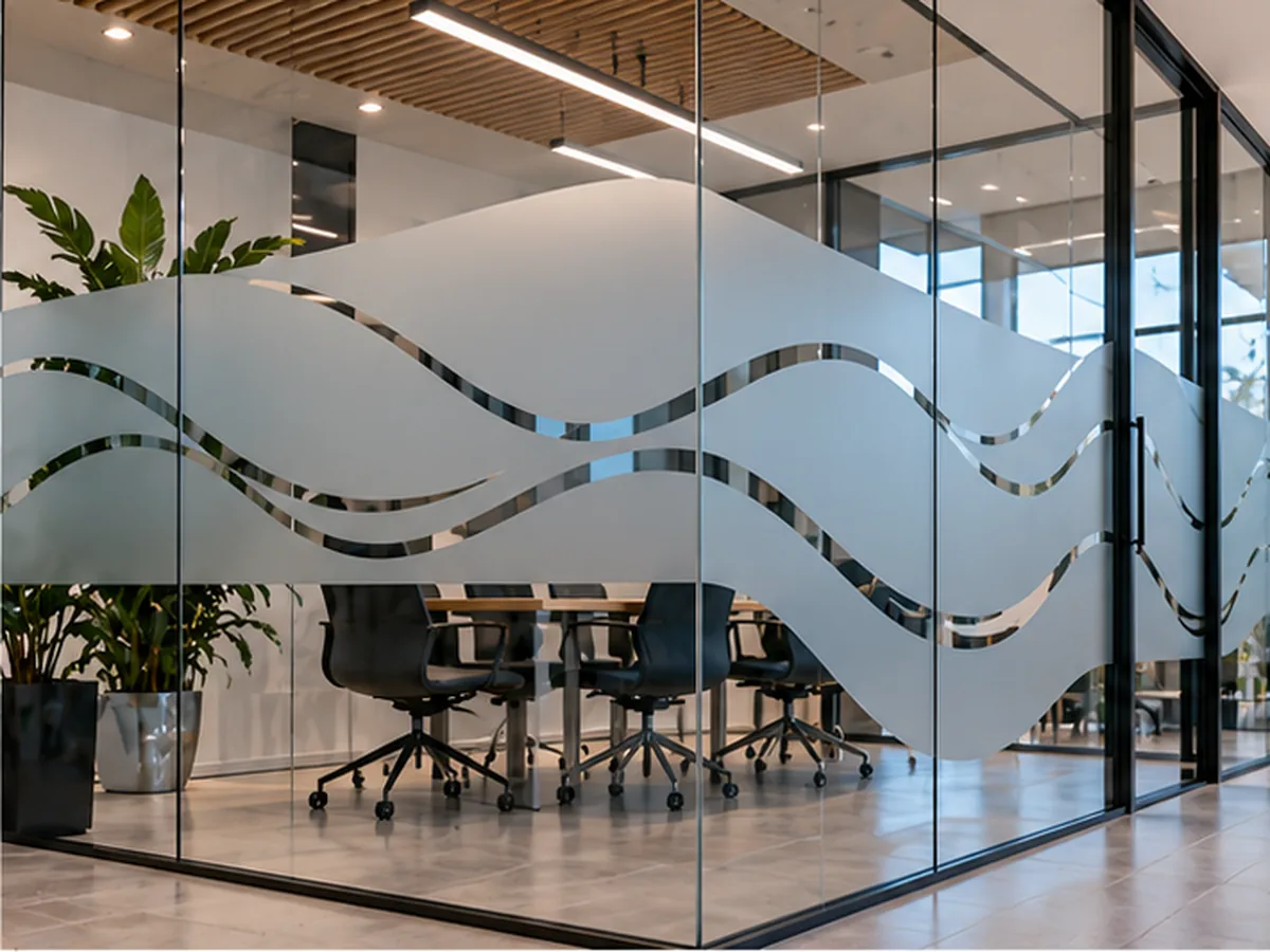 Vinilos decorativos para cristales y mamparas de oficinas