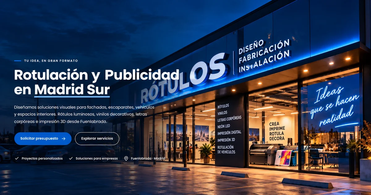 Rotulación у Publicidad en Madrid